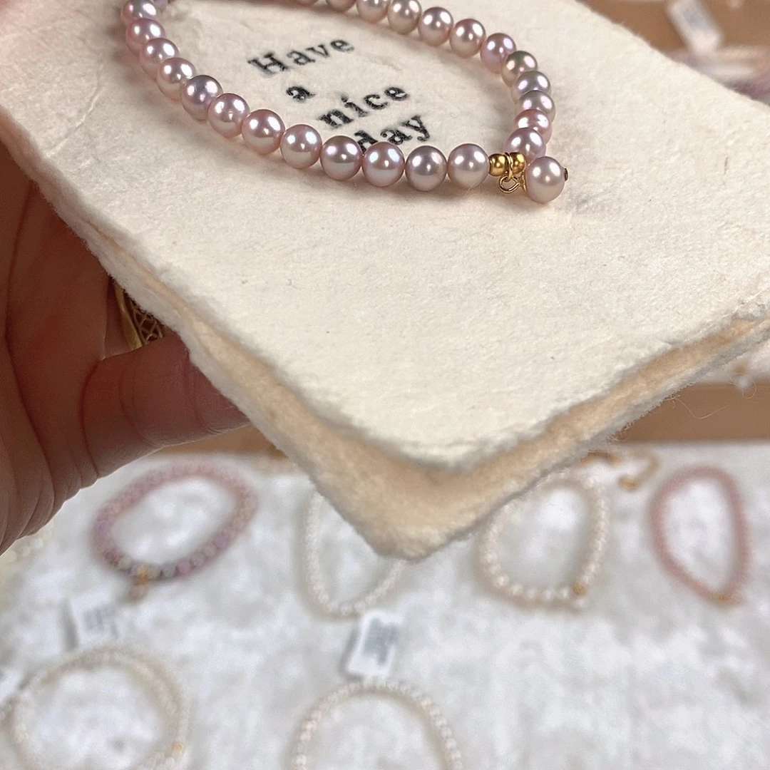 淡水珍珠手绳银S925镶嵌