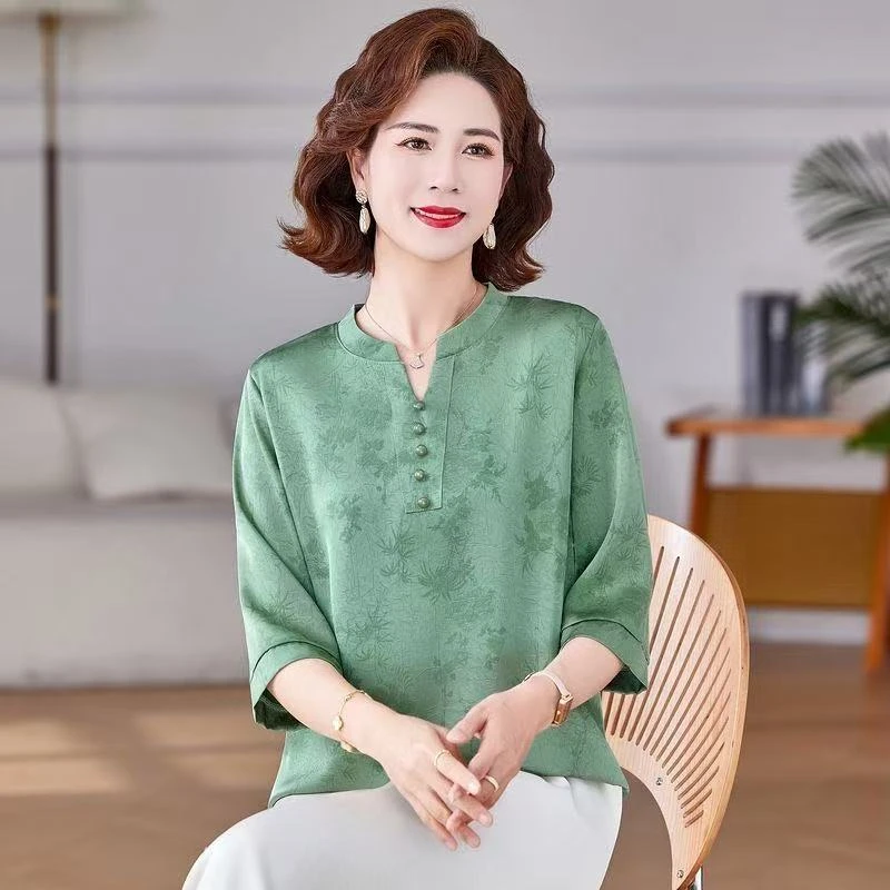 MB[丽姐.优选]百搭中式高端休闲T恤