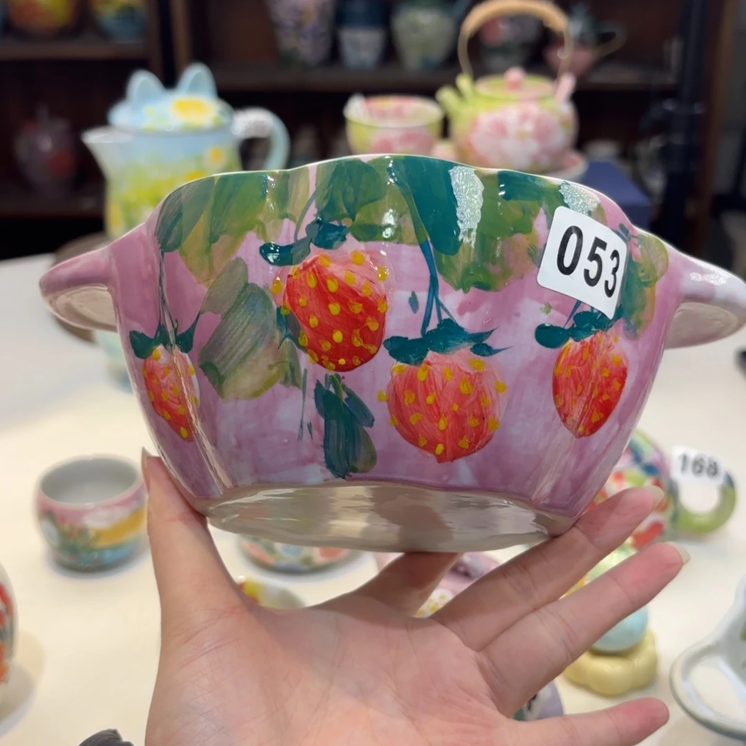 景德镇手绘高温釉下彩陶瓷茶具