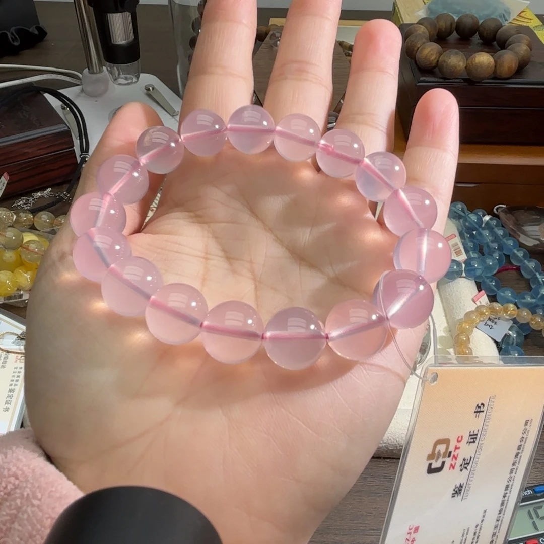 未镶嵌手链水晶莫粉
