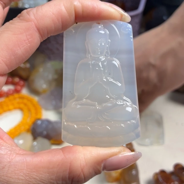 玛瑙/玉髓未镶嵌吊坠(不含链)