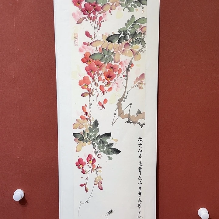 国画听兰老师花鸟