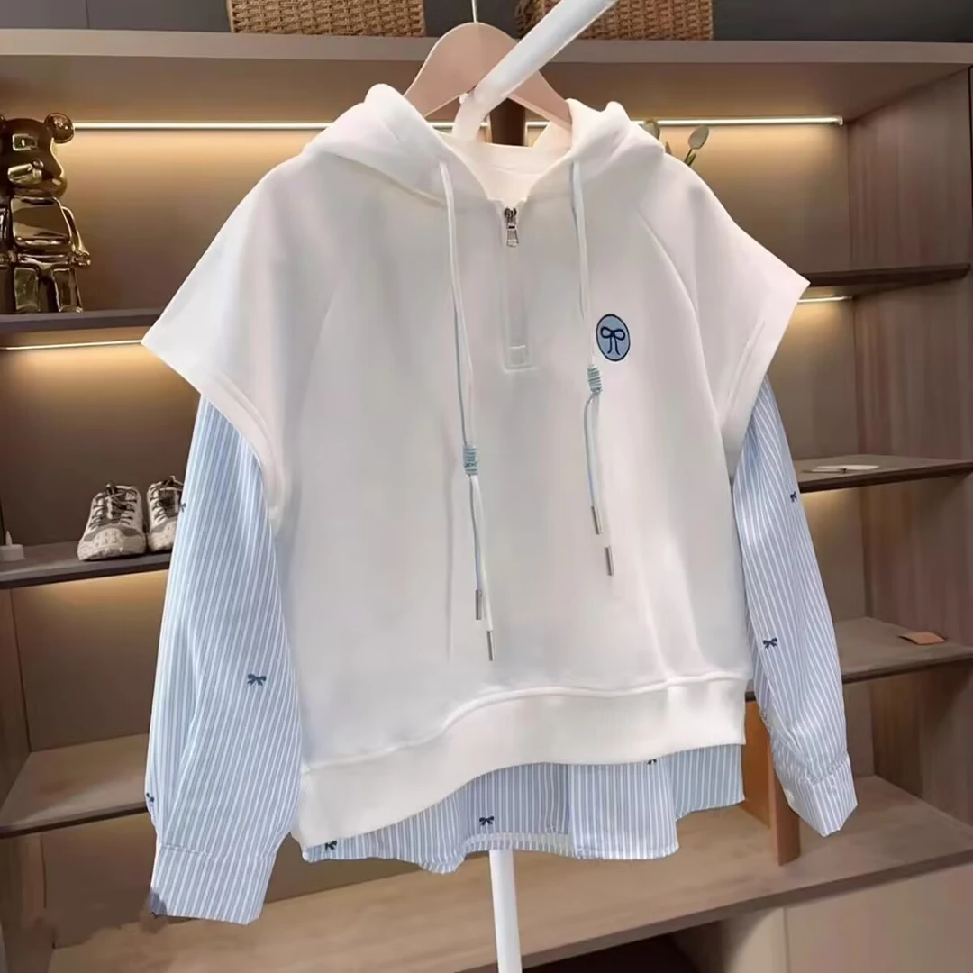 （卫衣）童装女童卫衣秋装2025新款中大童儿童洋气时髦女孩春款