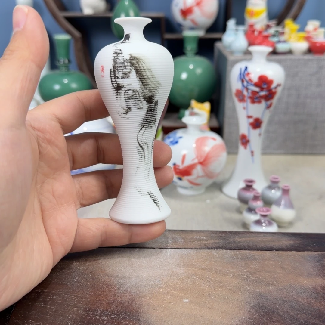 陶瓷手工小花器摆件