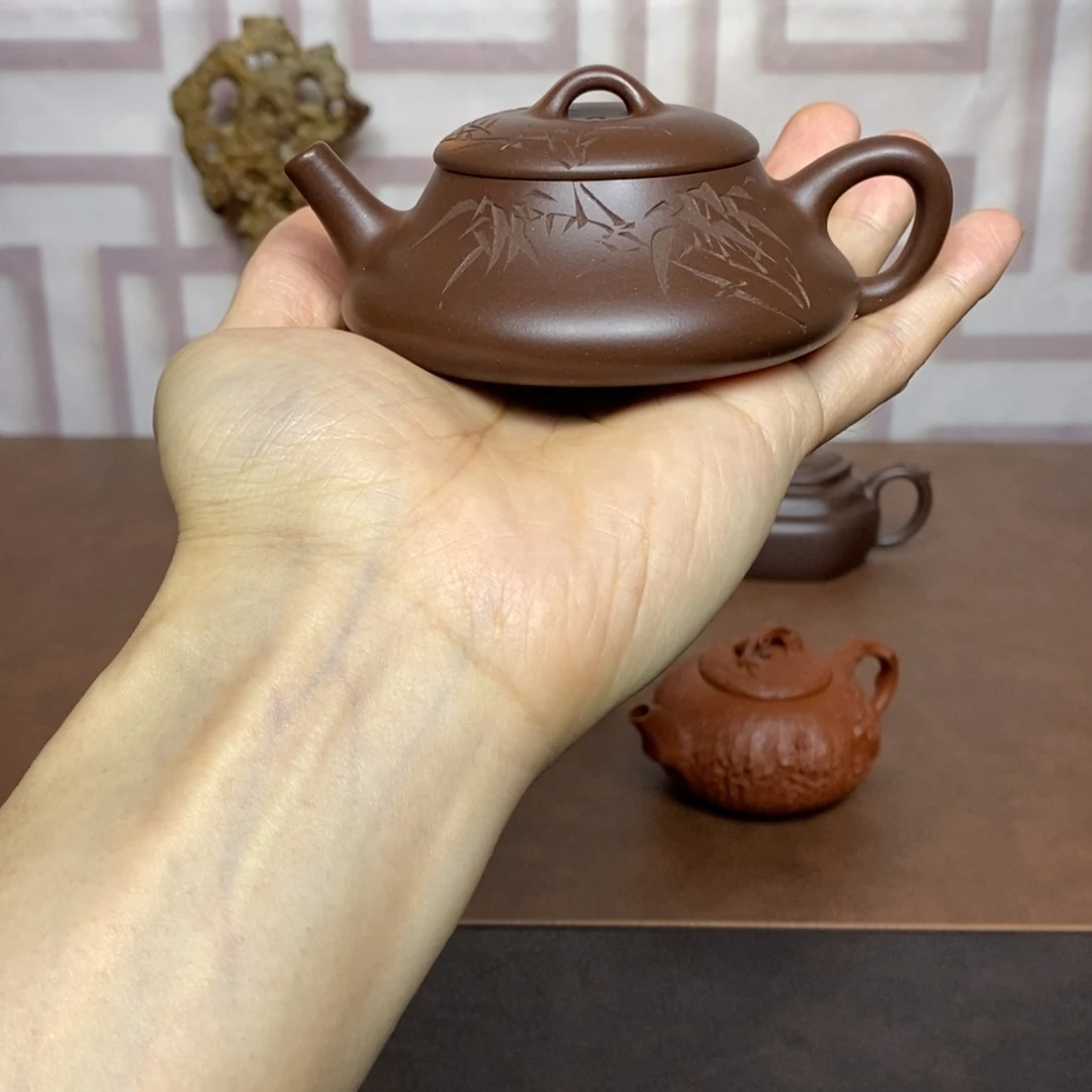 紫砂茶壶紫砂茶具老紫泥隐瓢