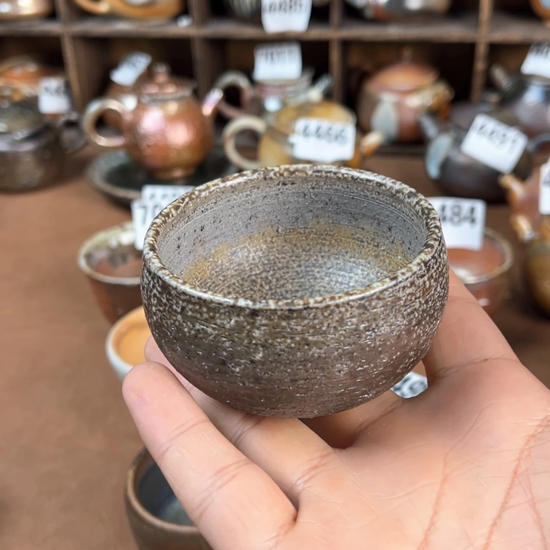 杯噢**哨柴烧茶器主人杯