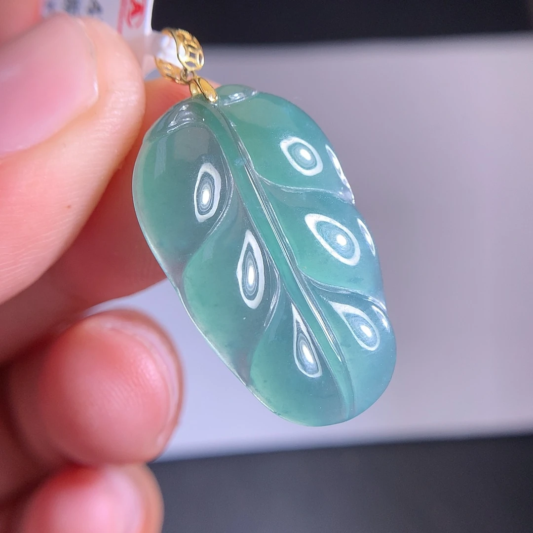 项圈18K金镶嵌翡翠天然A货翡翠