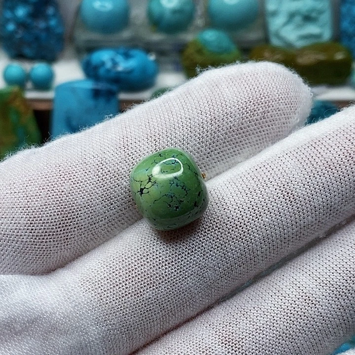 绿松石未镶嵌天然原矿 地大质检