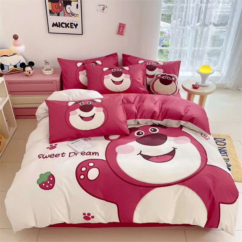 全棉卡通印花双人单被套标准～L502（微瑕有晒痕)