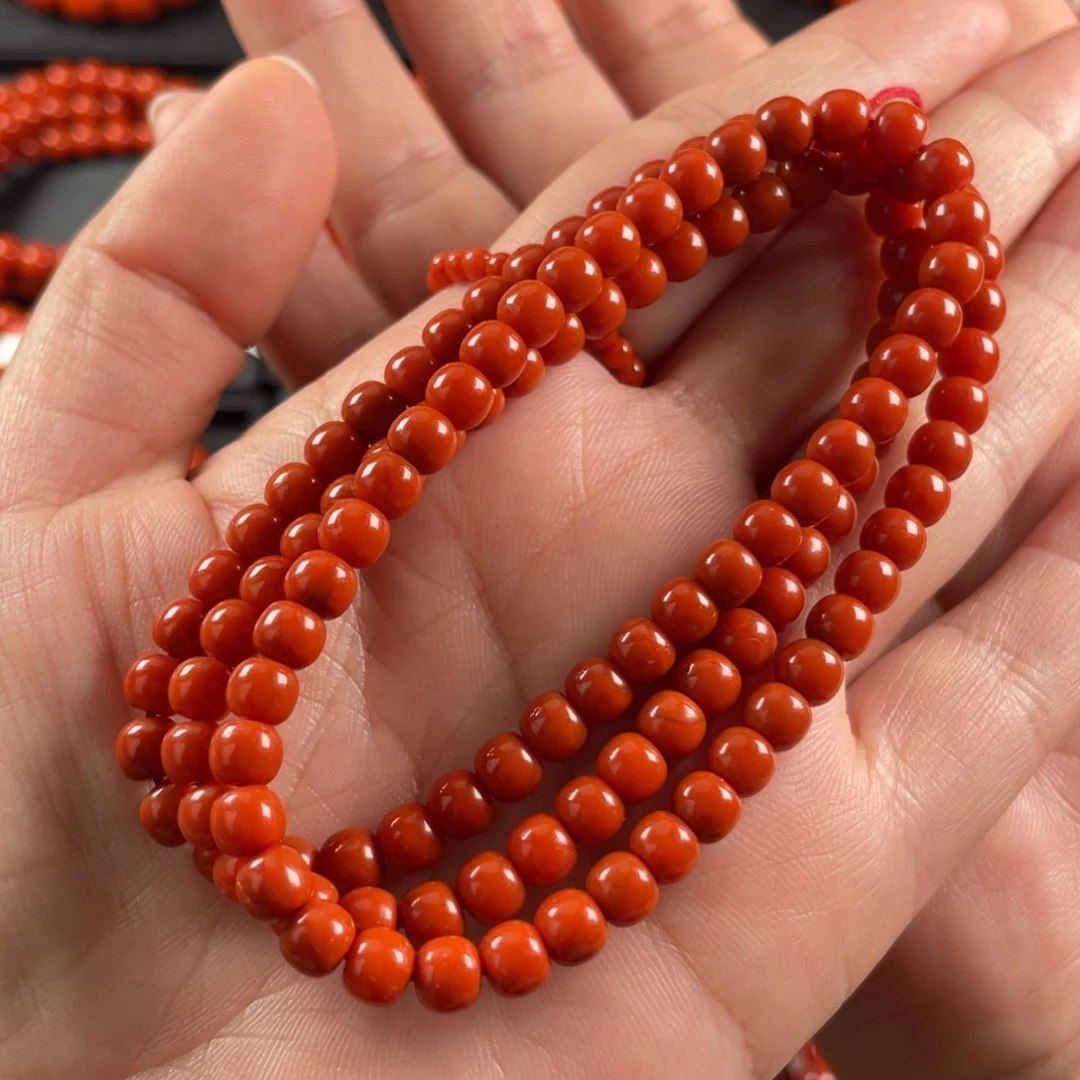 南红玛瑙未镶嵌手链妞5