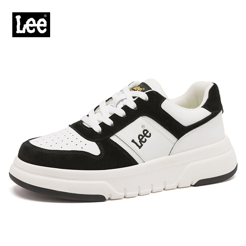 Lee厚底板鞋低跟休闲板鞋百搭韩版时尚男士夏季