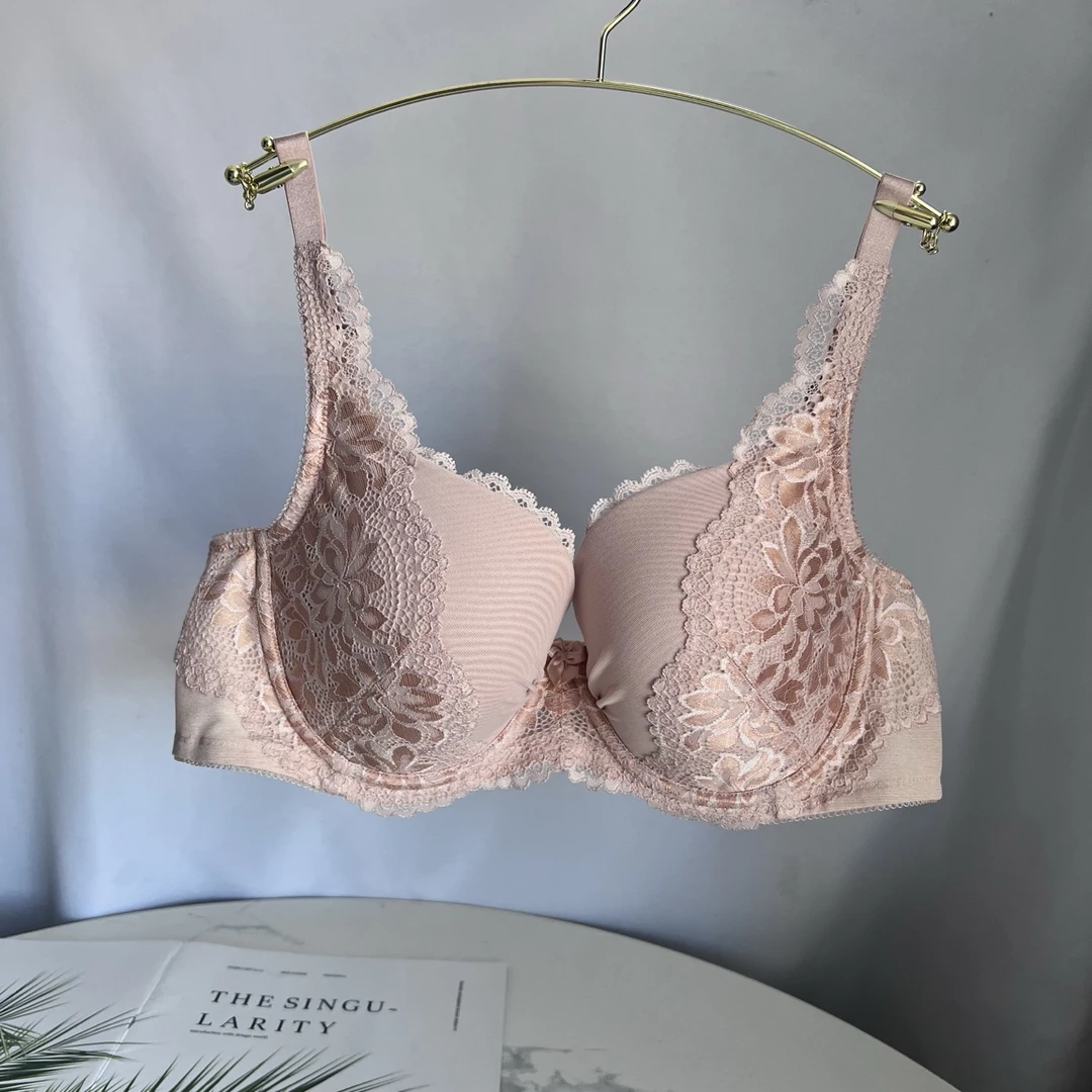 黛**逆龄琥珀性感聚拢收副乳U型美背文胸女16-8856