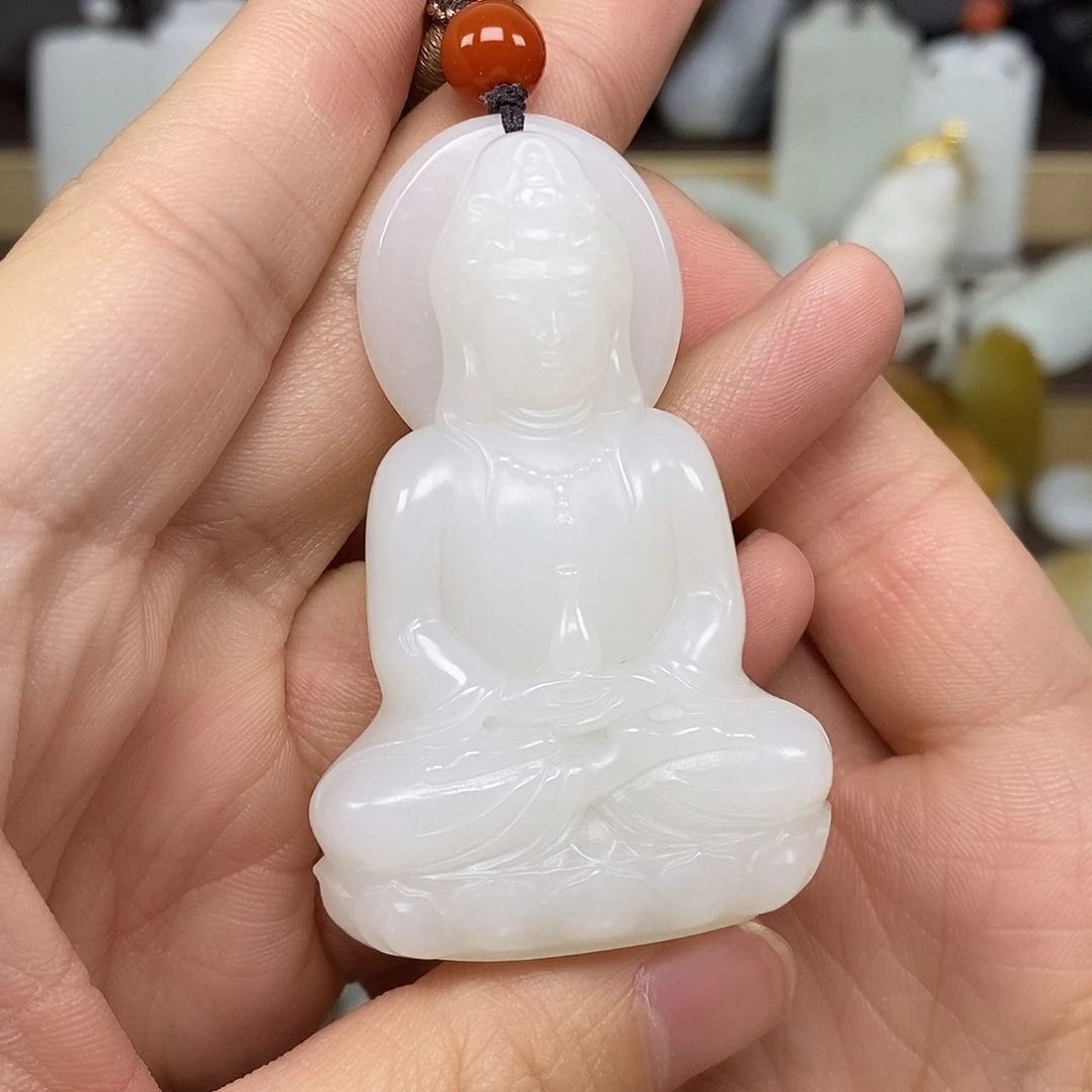 和田玉未镶嵌颈饰43