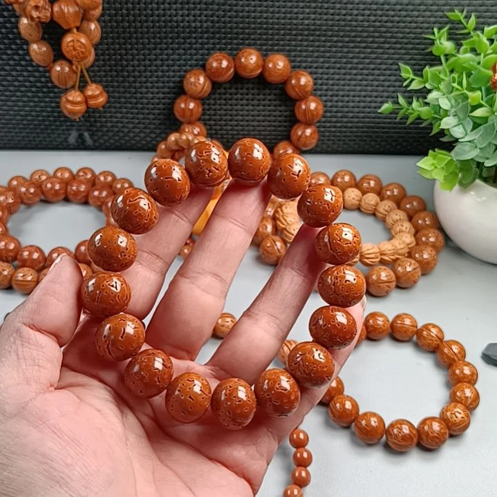 手串桃核铁籽密纹红魔苹果16