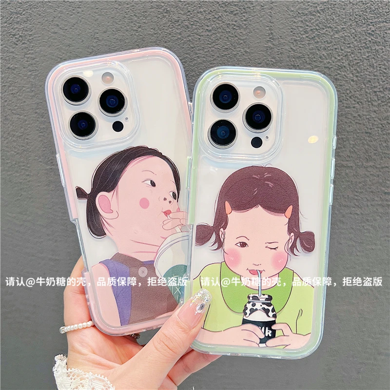 三合一炫彩适用苹果16/iPhone/华为/手机壳15/14防摔Pura70爆款潮