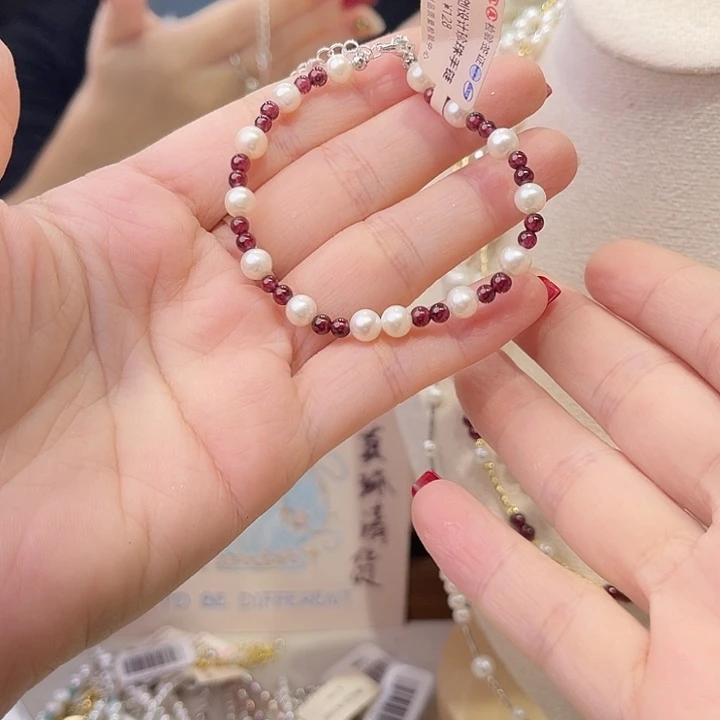 淡水珍珠手绳合金