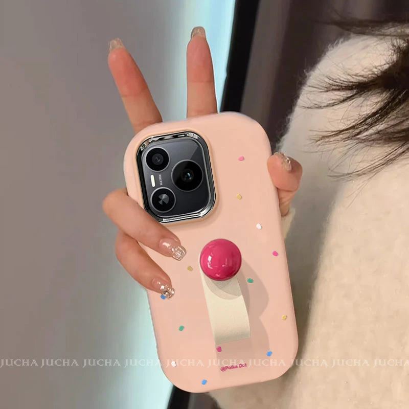 波点圆球适用荣耀power手机壳高级感小众honorpower新款超火高端