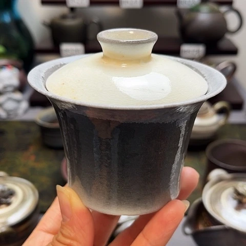 茶盏景德柴烧茶具-纯手工茶具