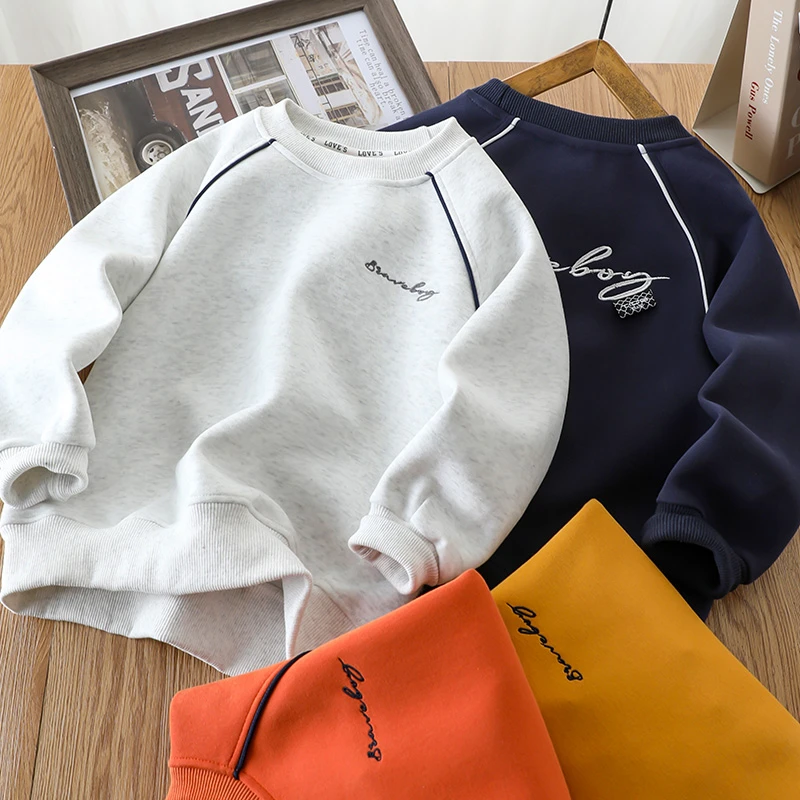 2025新款男童卫衣春秋儿童酷帅上衣中大童春装时髦炸街衣服打底衫