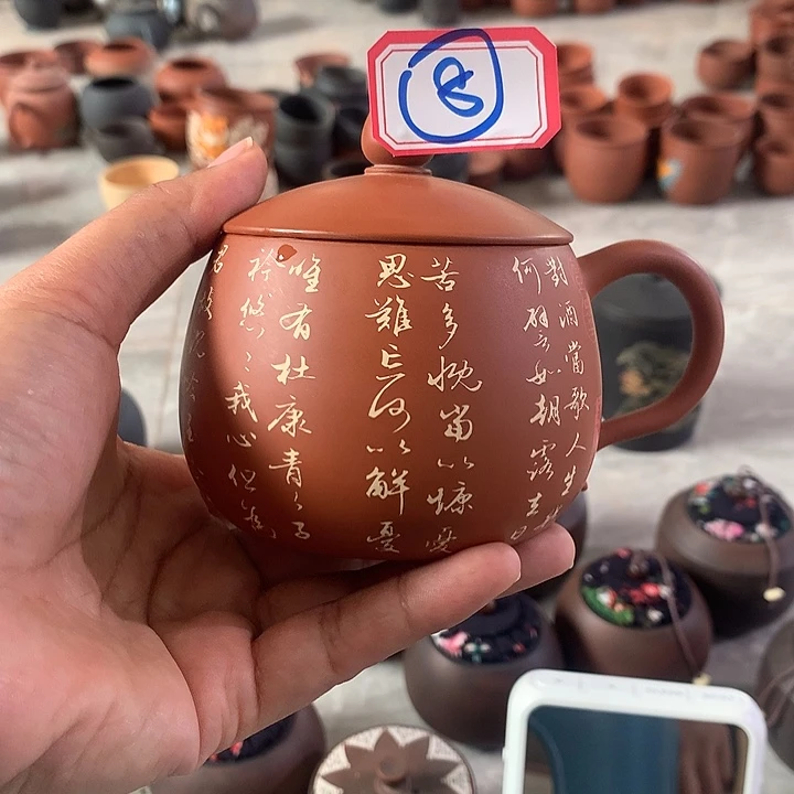云南建水紫陶彩填壶小*小