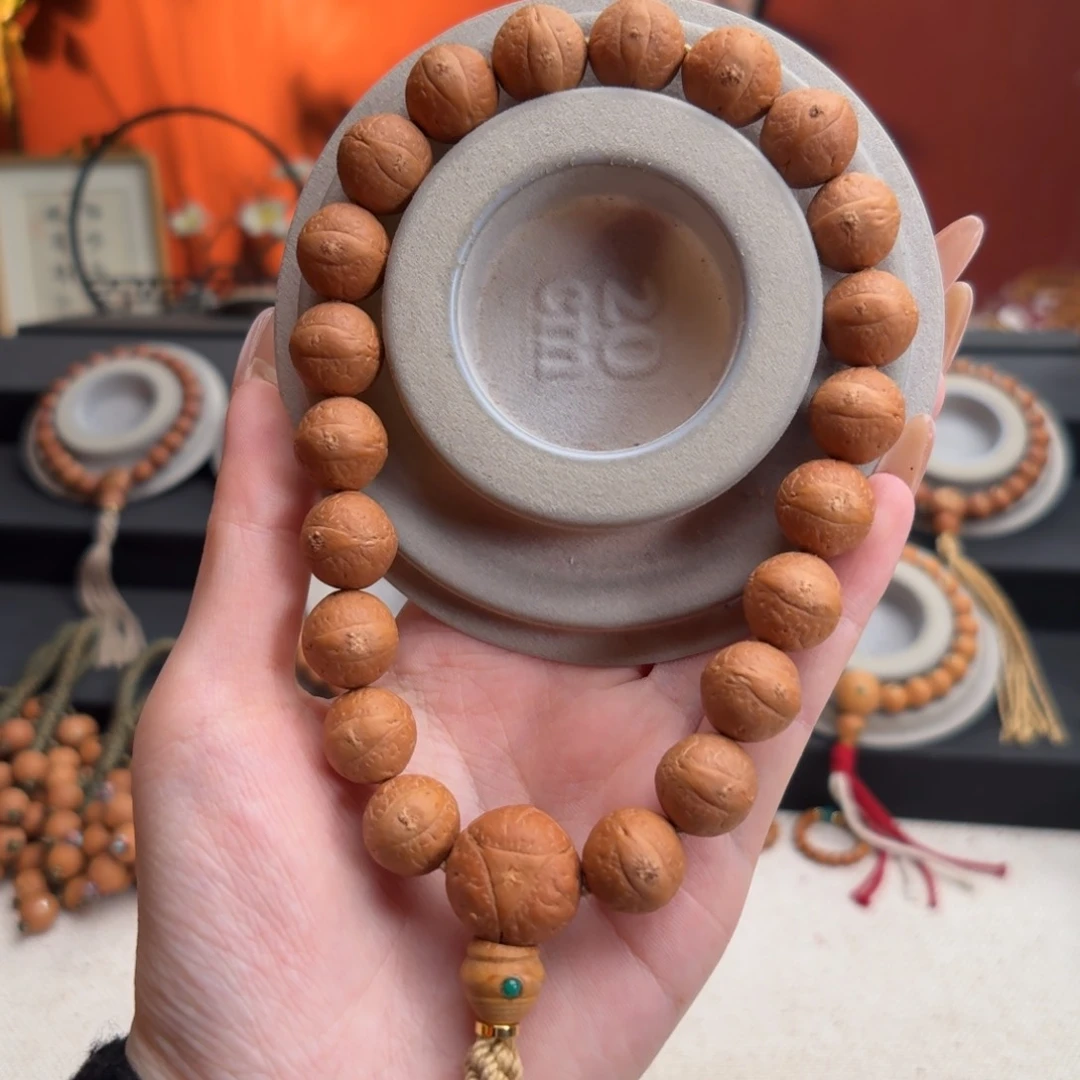 手串凤眼菩提14mm铁籽小手持素串
