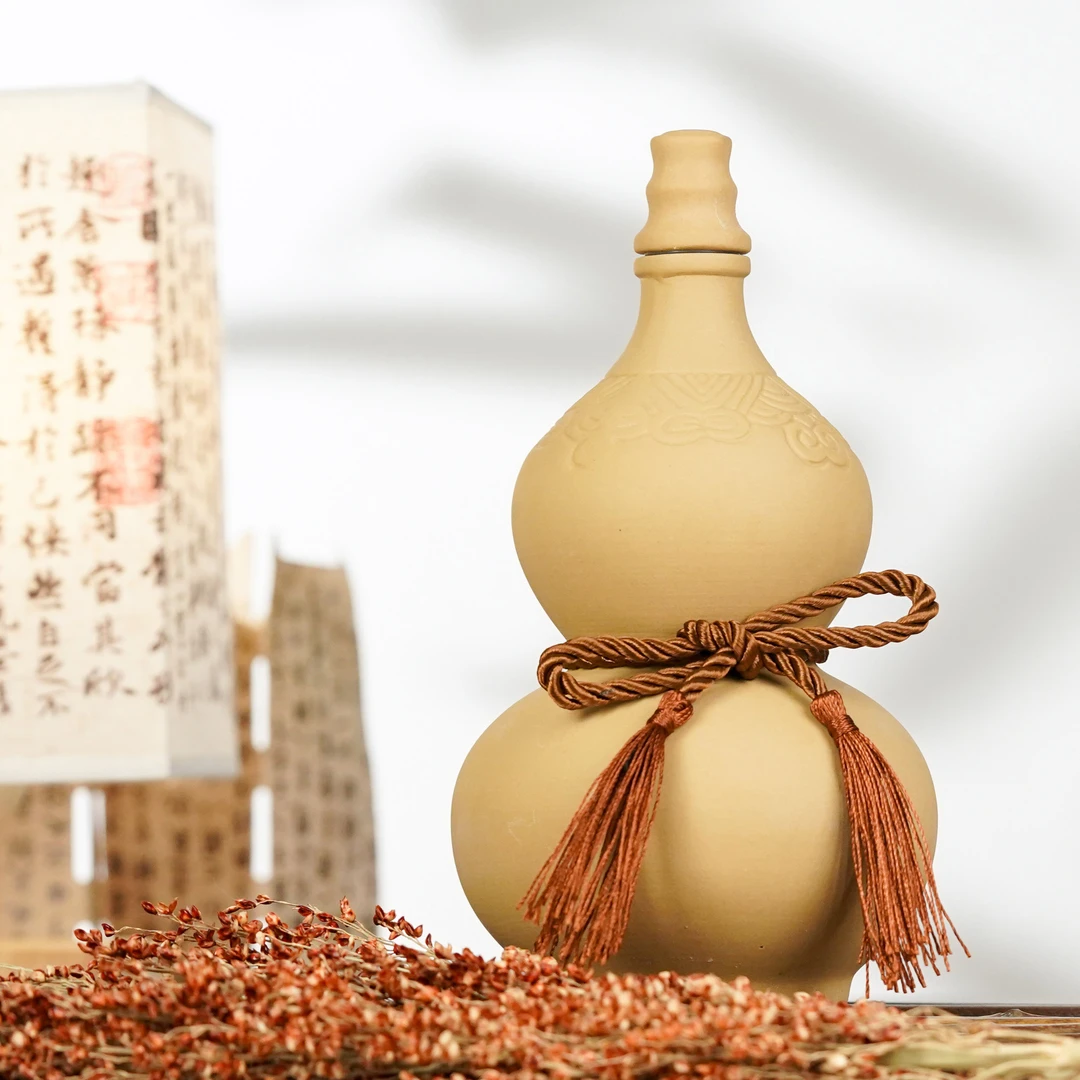 百井坊【匠心葫芦】陶坛储存白酒53度425ml