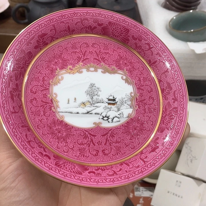 陶瓷茶具全部清清完回家过年