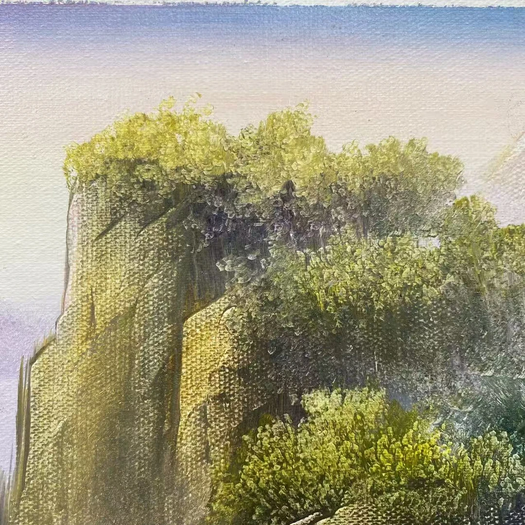 林彦新***山水10.19-约50-60厘米-手绘油画-麻布