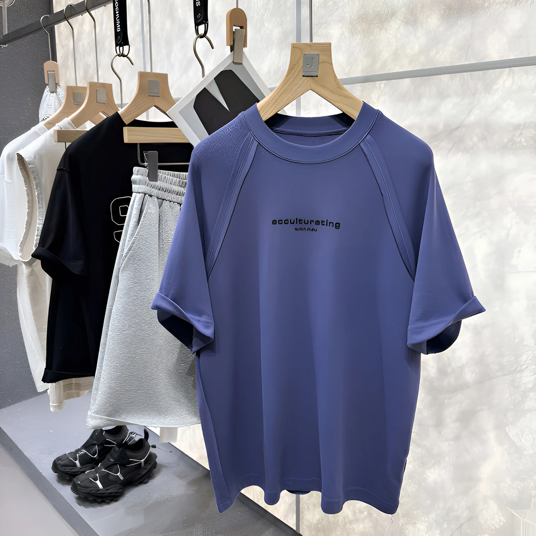 给少数的兄弟！杭州高货！定制色 FOG高街印花男宽松短袖T恤3393