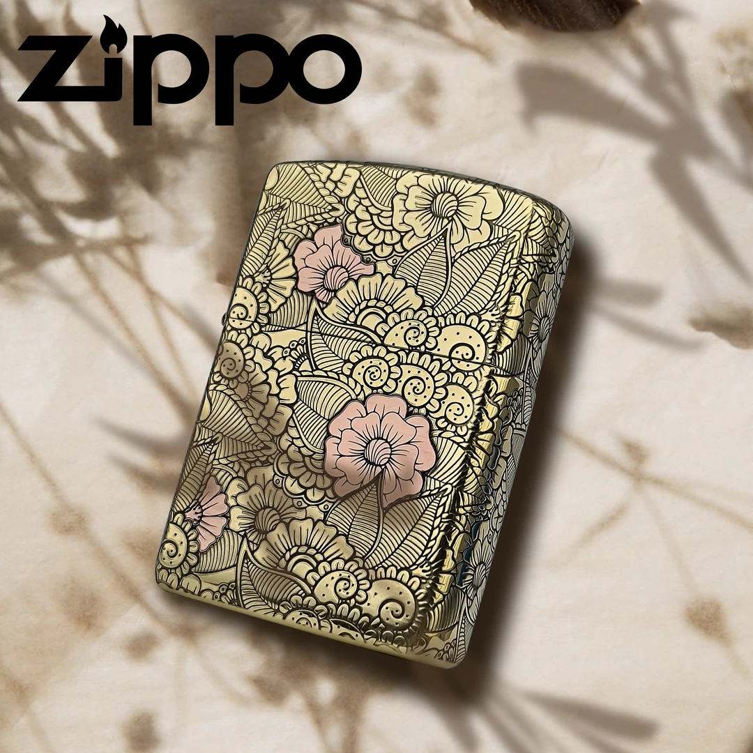ZIPPO/之宝打火机正品 千恋万花 162盔甲机 防风煤油 男士礼品DJ1