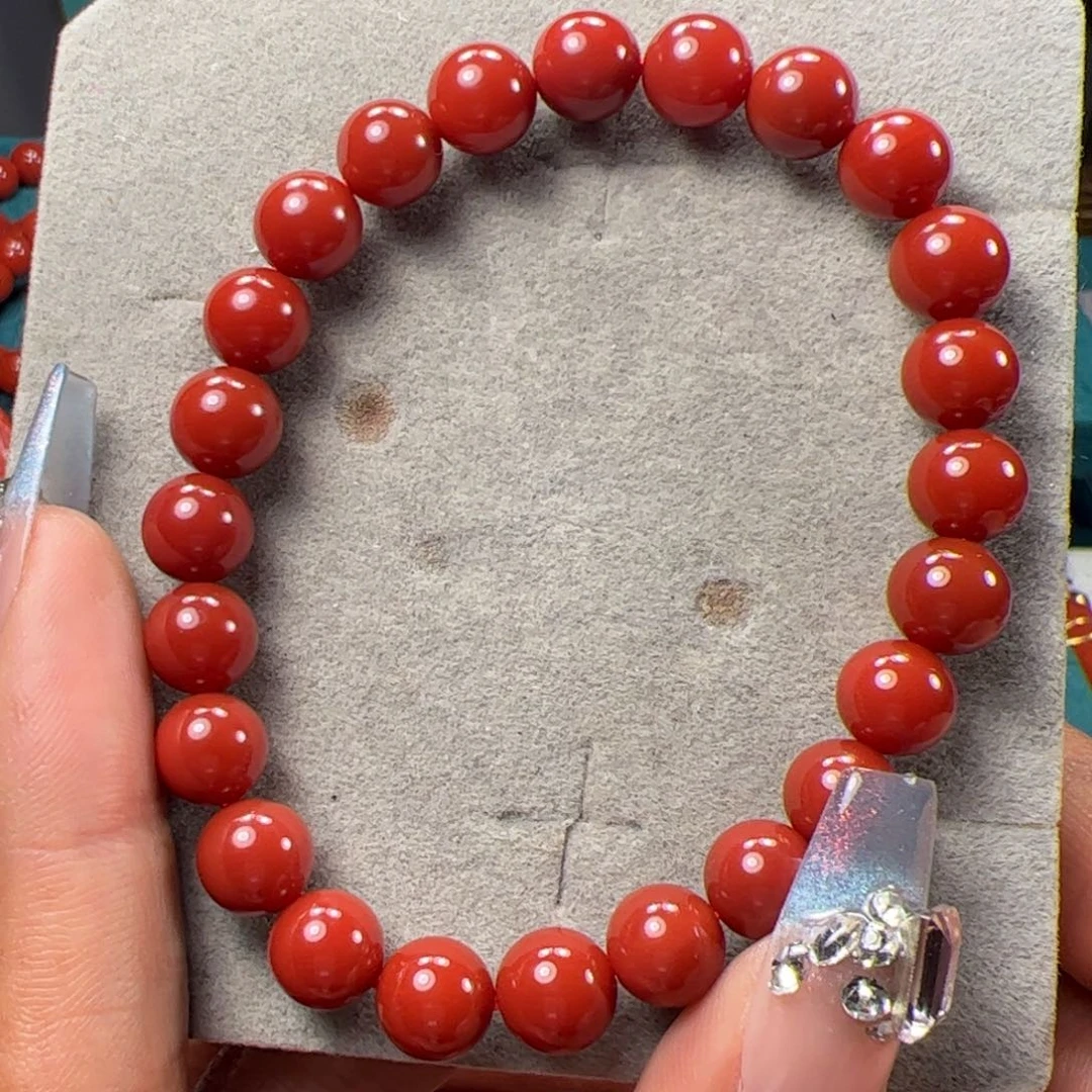 南红玛瑙8➕单圈未镶嵌
