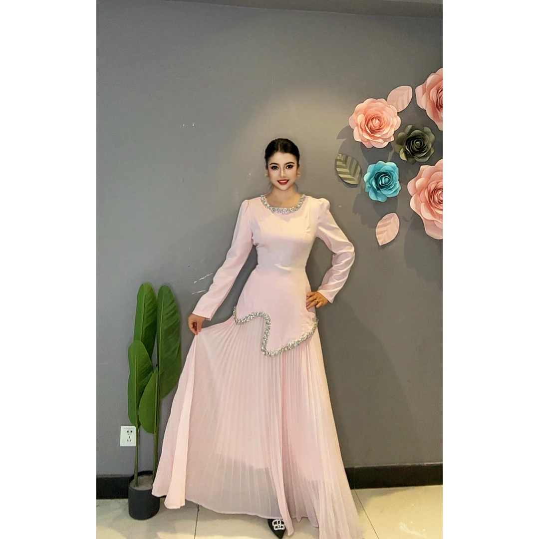 329【包邮】重工礼服款时尚时问两件套套装