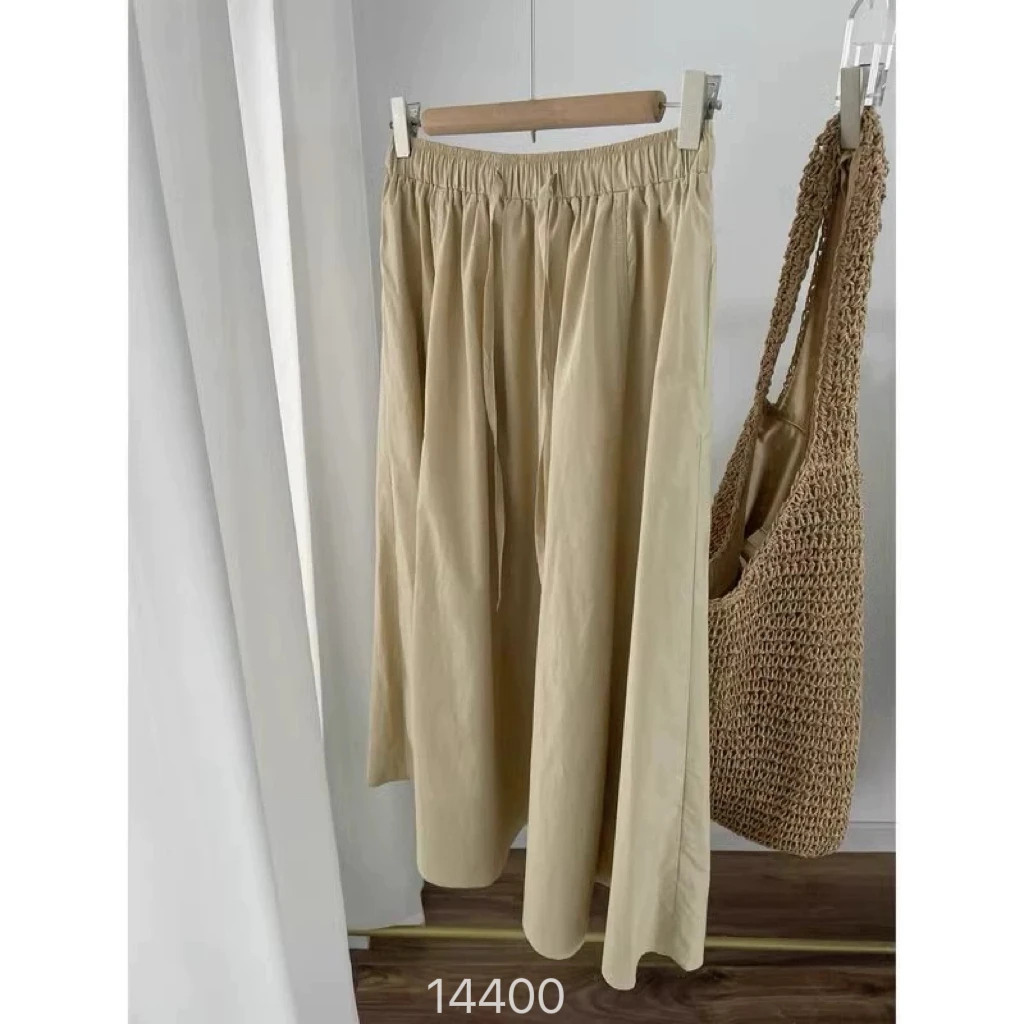 14400 WANGDAN  新款净版抽绳A字半身裙