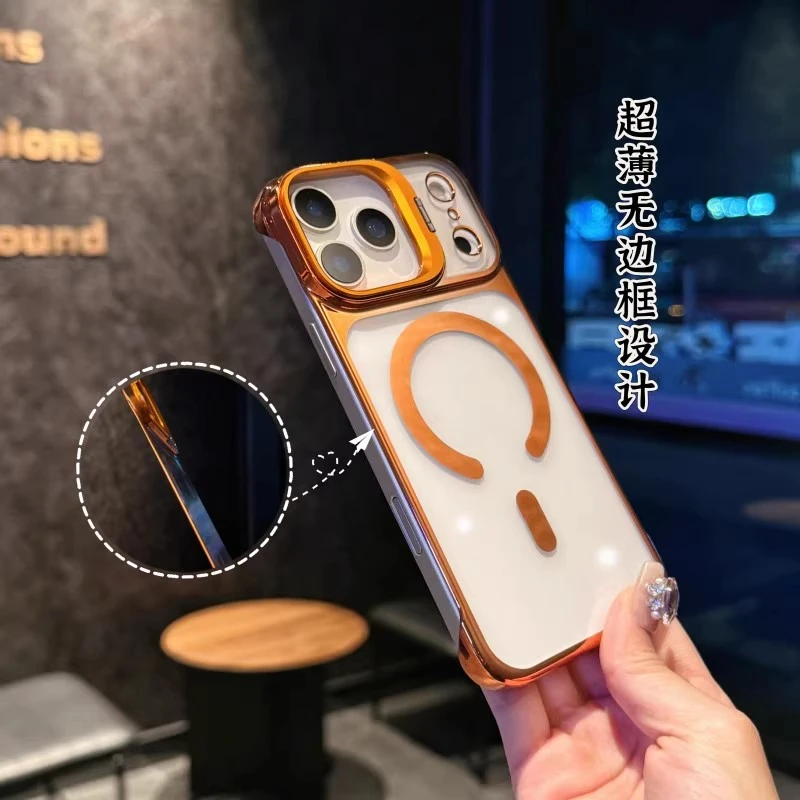 适用苹果17手机壳iphone16无边框散热15超薄14镜头支架外壳13男女