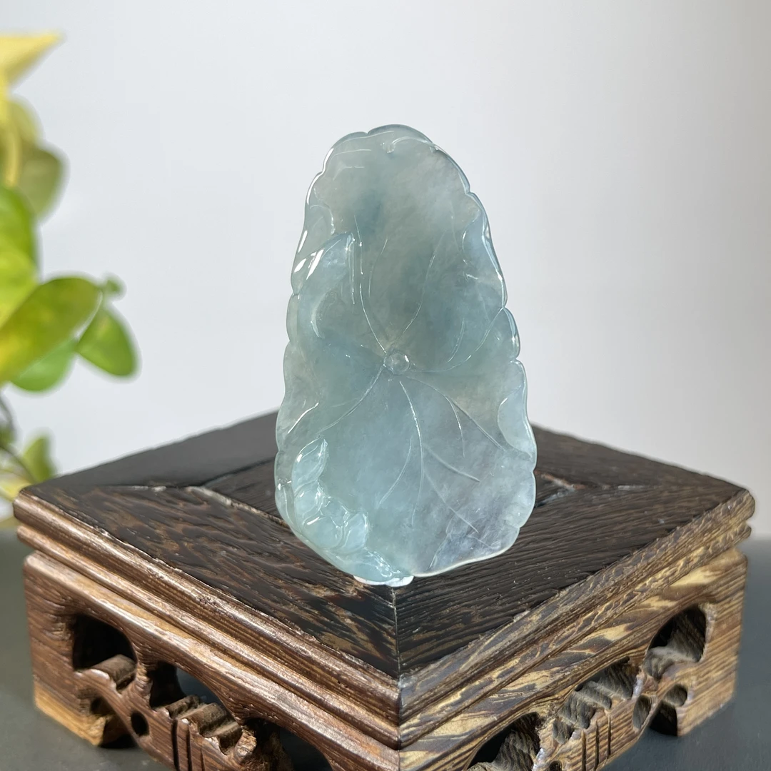 JCA18-57 天然缅甸A货翡翠  年年有余