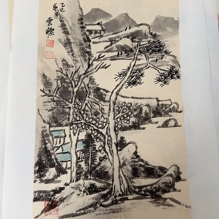 国画国画作品多次参加国