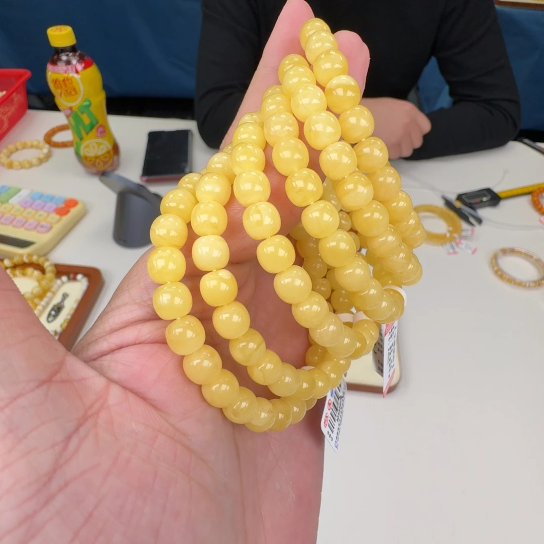 琥珀未镶嵌手链多样性发其一