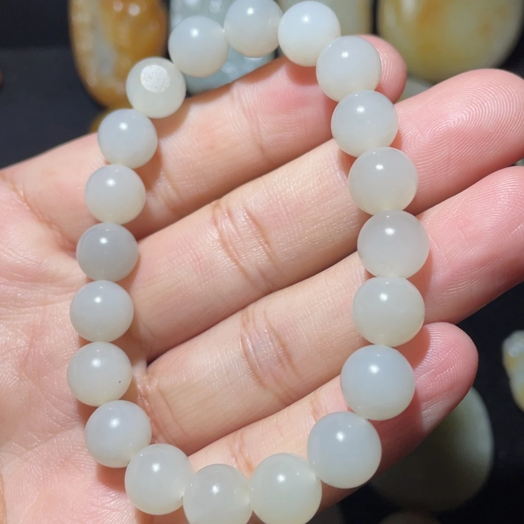 和田玉未镶嵌手链