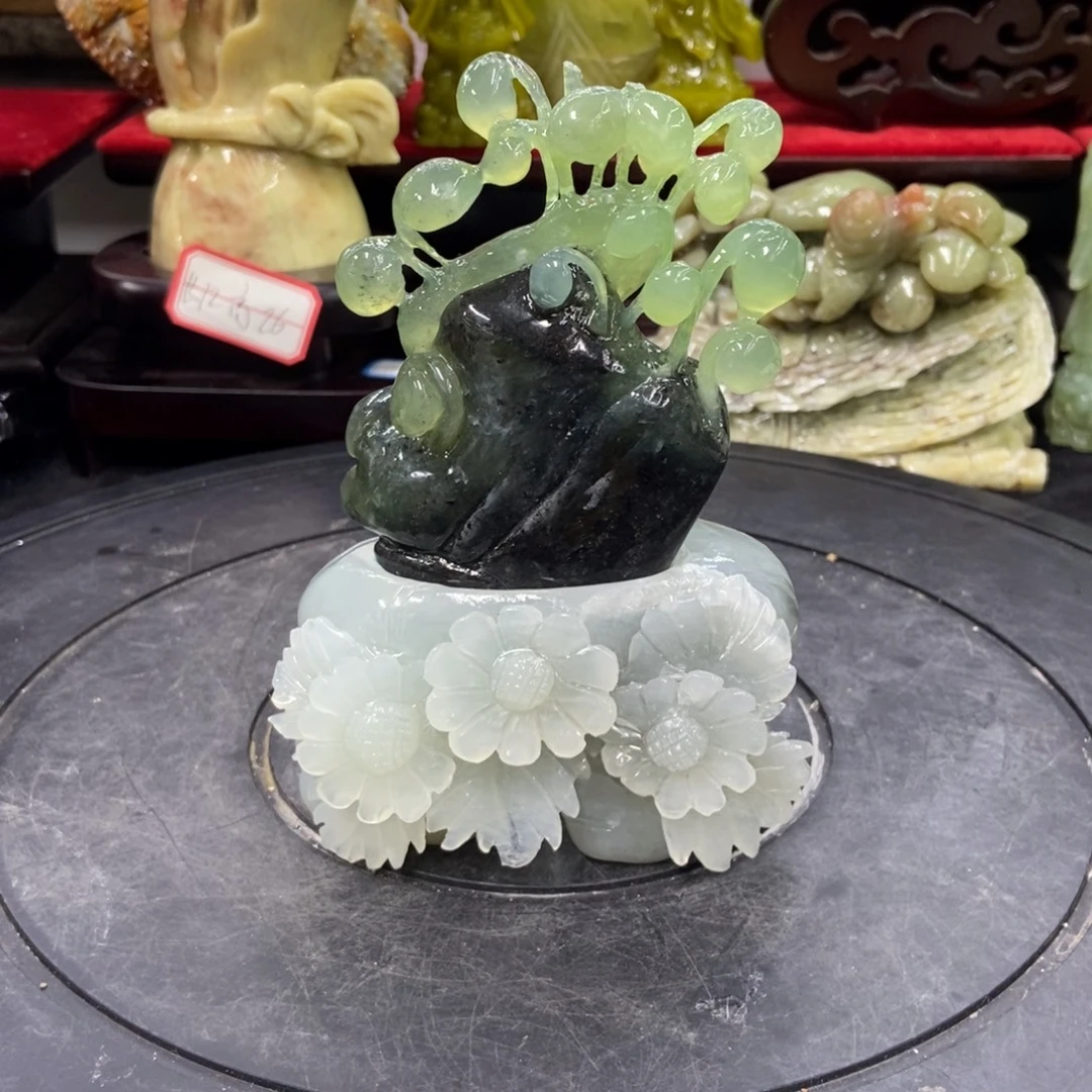 石材天然岫岩玉摆件