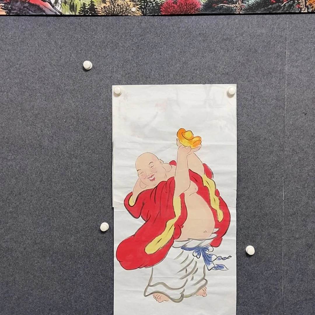 国画四尺人物一副