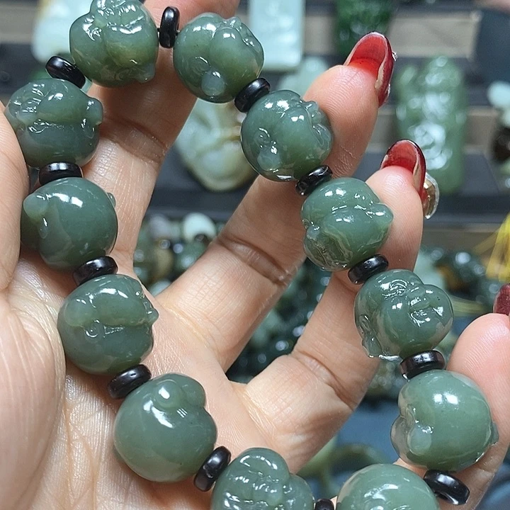 和田玉手串未镶嵌