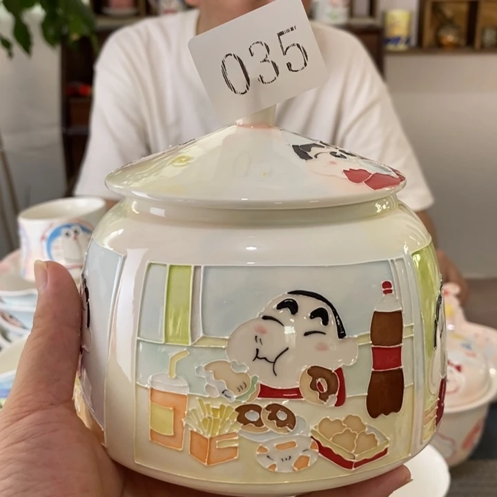 瓷片景德镇釉下彩手绘