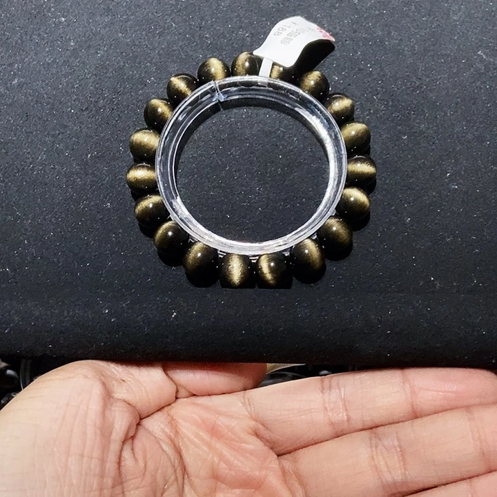 黑曜岩未镶嵌手串