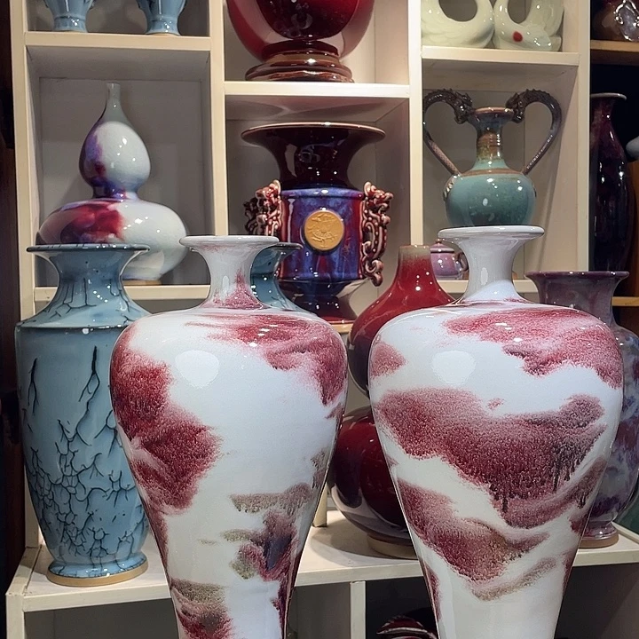 h***g瓷片钧瓷无双窑变无对