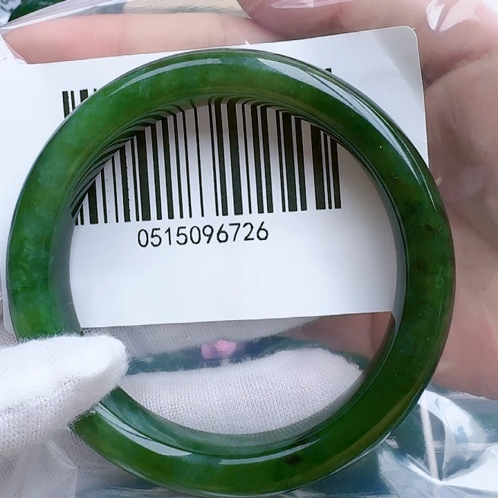 和田玉（碧玉）手镯未镶嵌5859包容