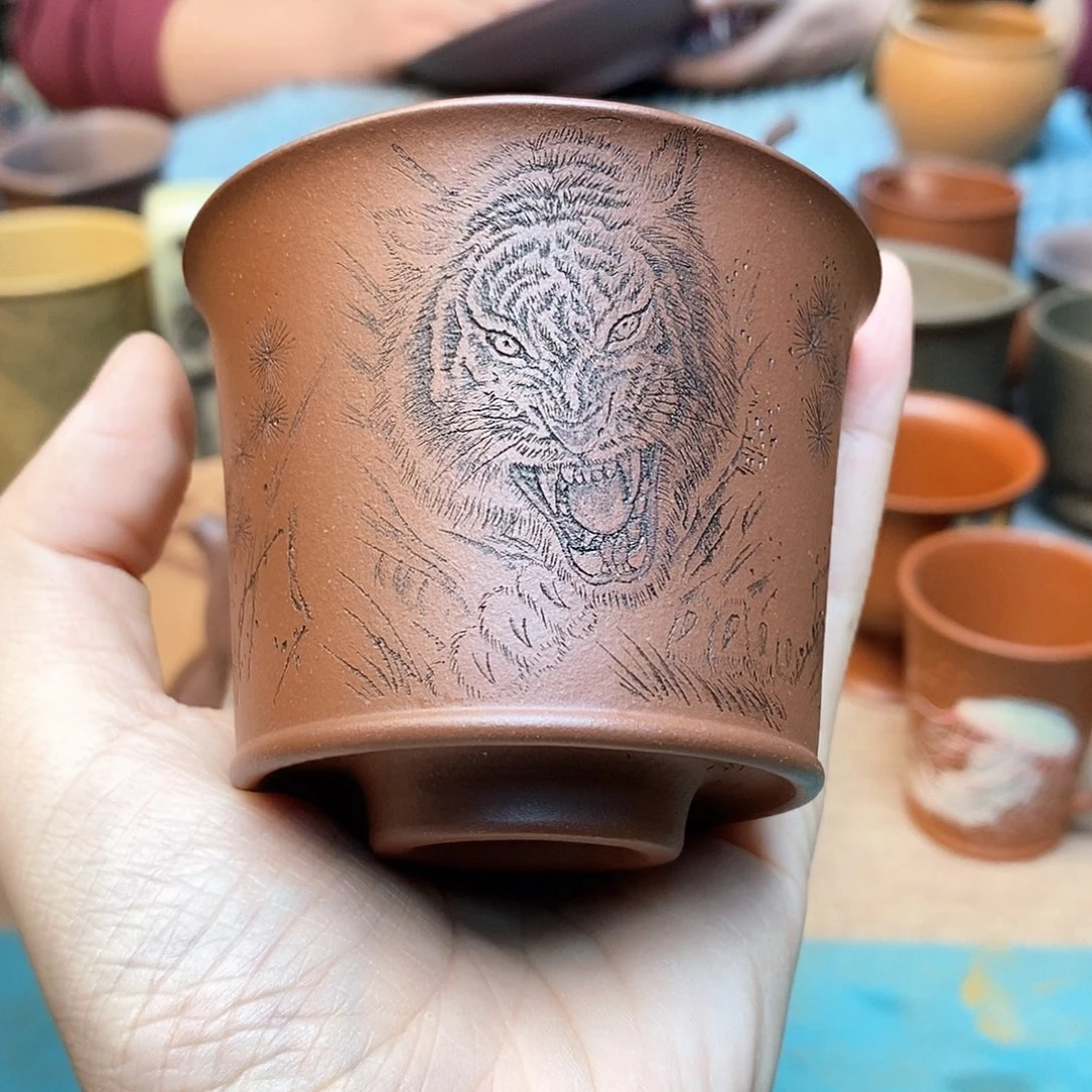 紫砂茶杯宜兴紫砂杯