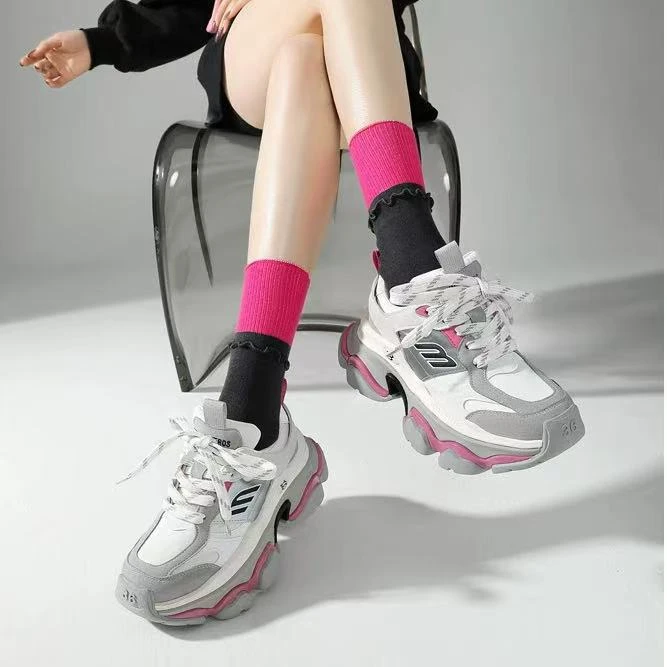 现货C1｜“莺歌”真皮羊皮垫老爹鞋女｜半码拍大｜31111-2