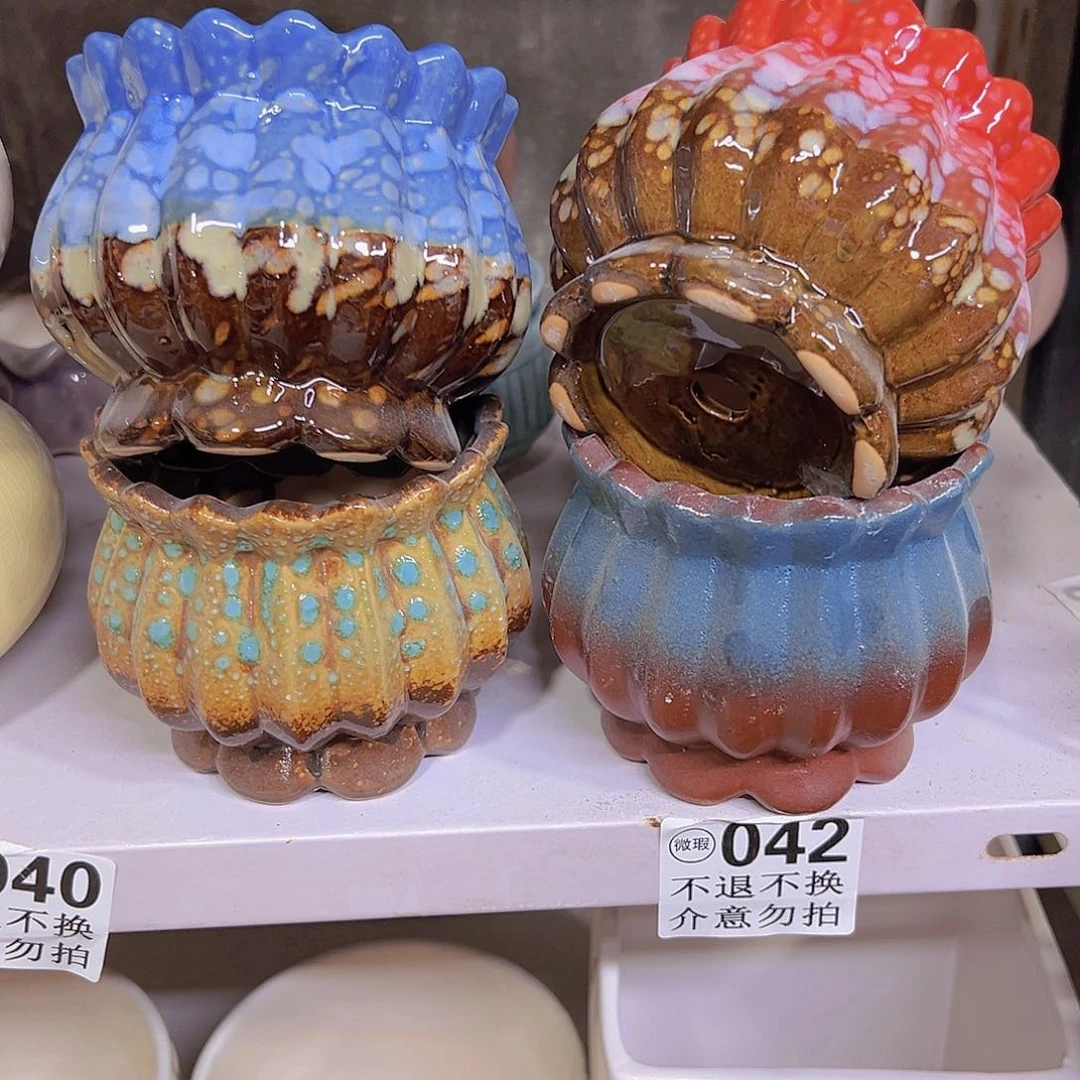 陶瓷花盆当场满12包邮