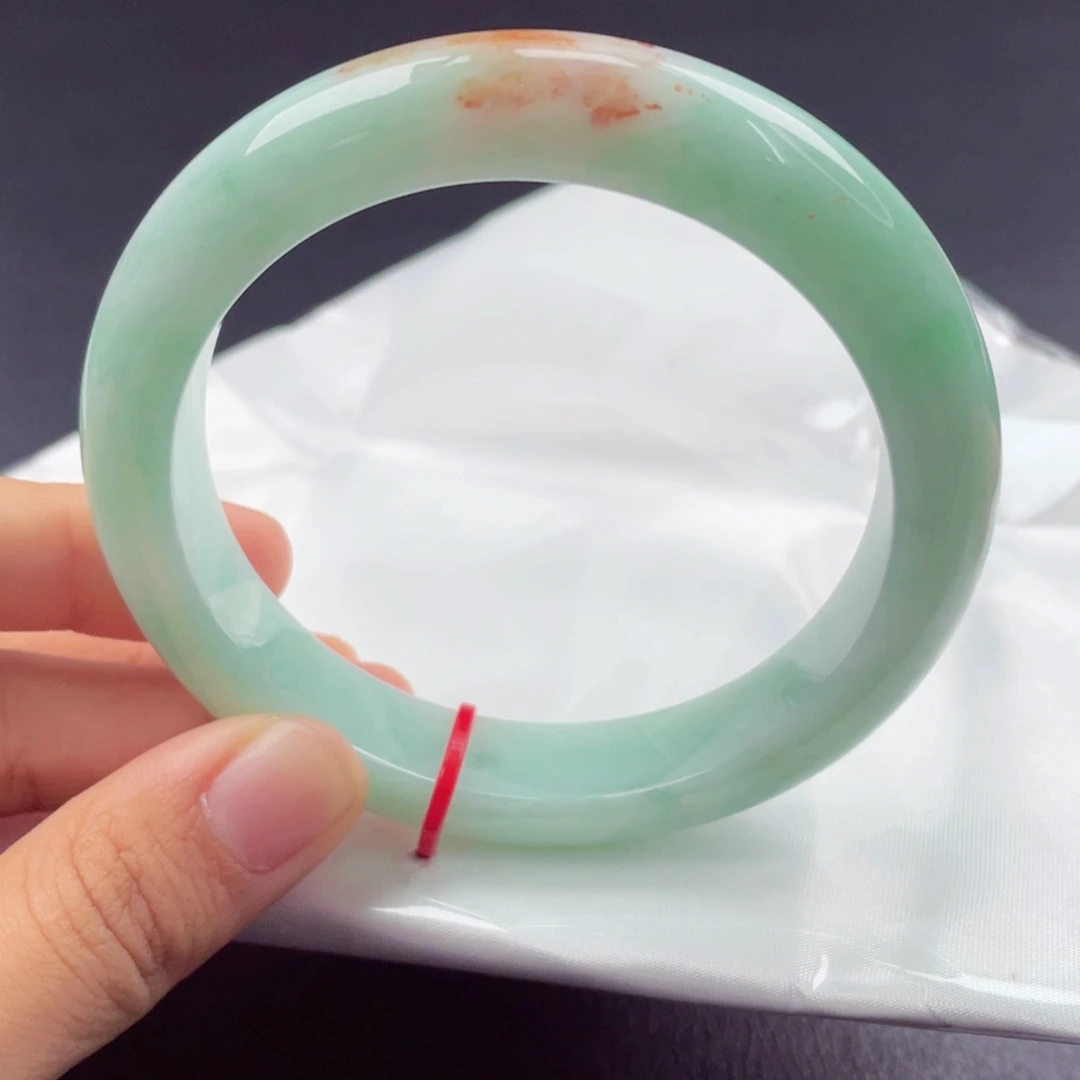 翡翠未镶嵌手镯61正圈