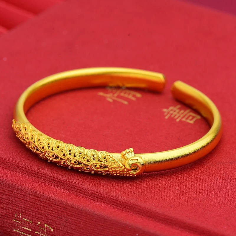 古法传承龙凤呈祥手镯-默认
